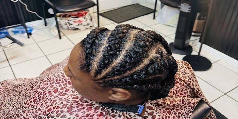 Salon hair braiding