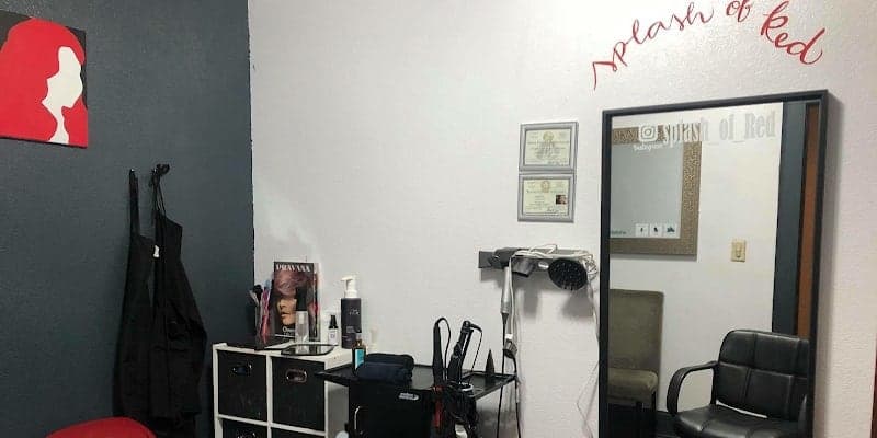 Splash of Red Hair Studio