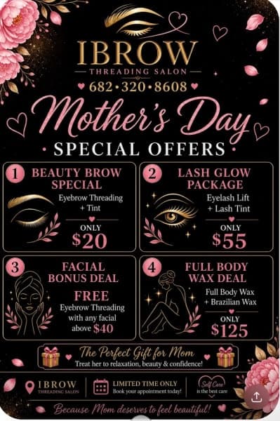 iBrow Threading Salon cover photo - beauty in DFW, TX